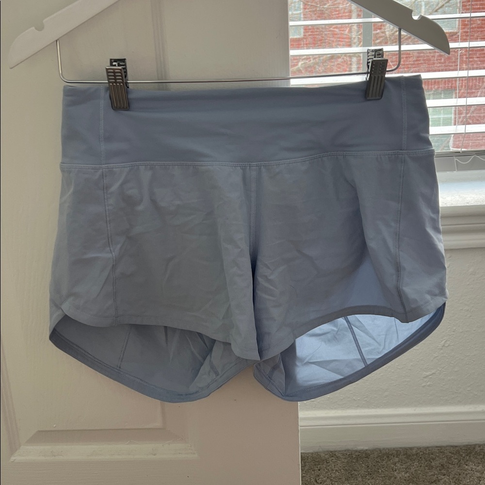 Lululemon Speed Up Short Long 4" - Blue Linen